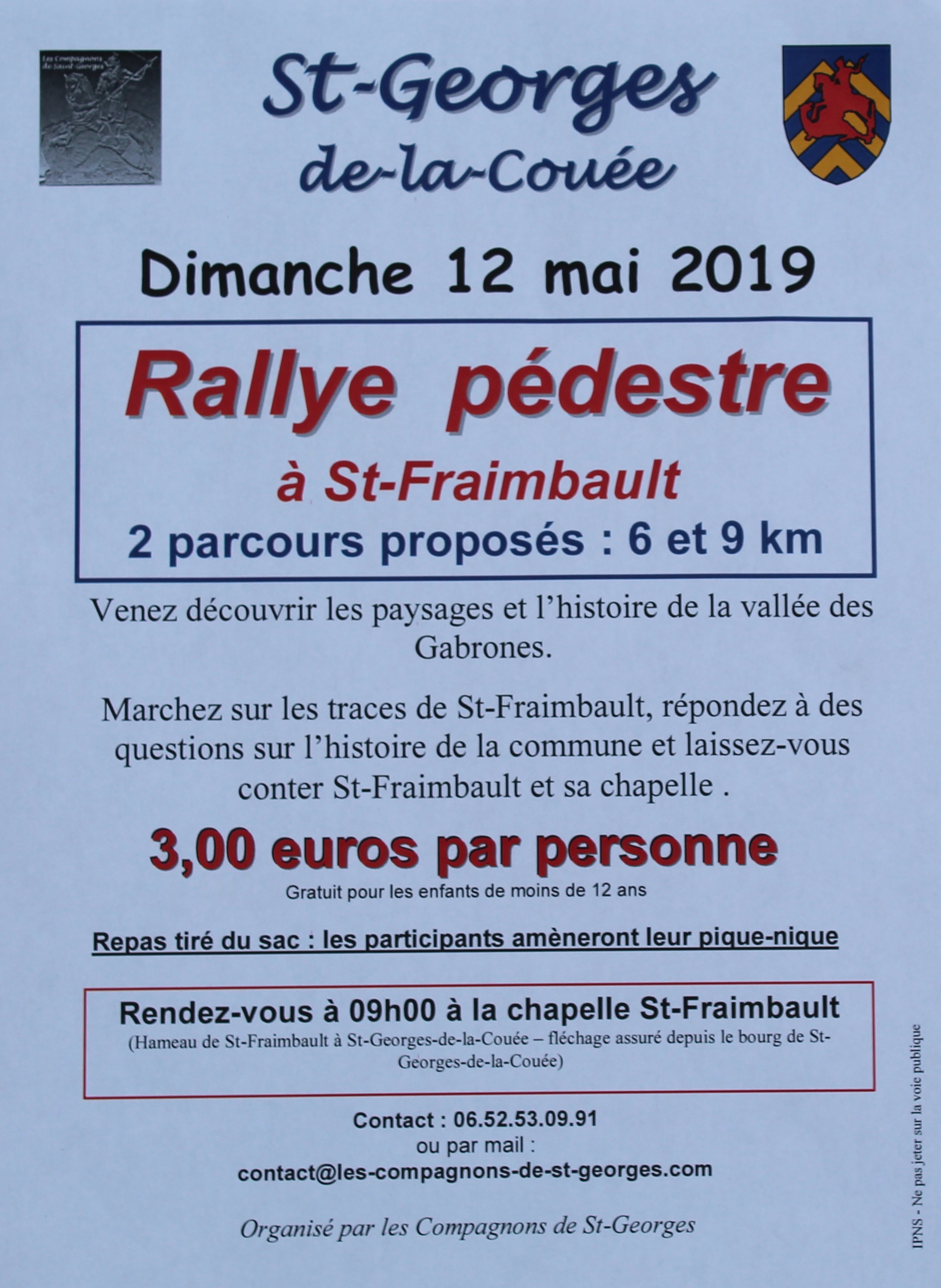 Rallye pédestre le 12 mai 2019